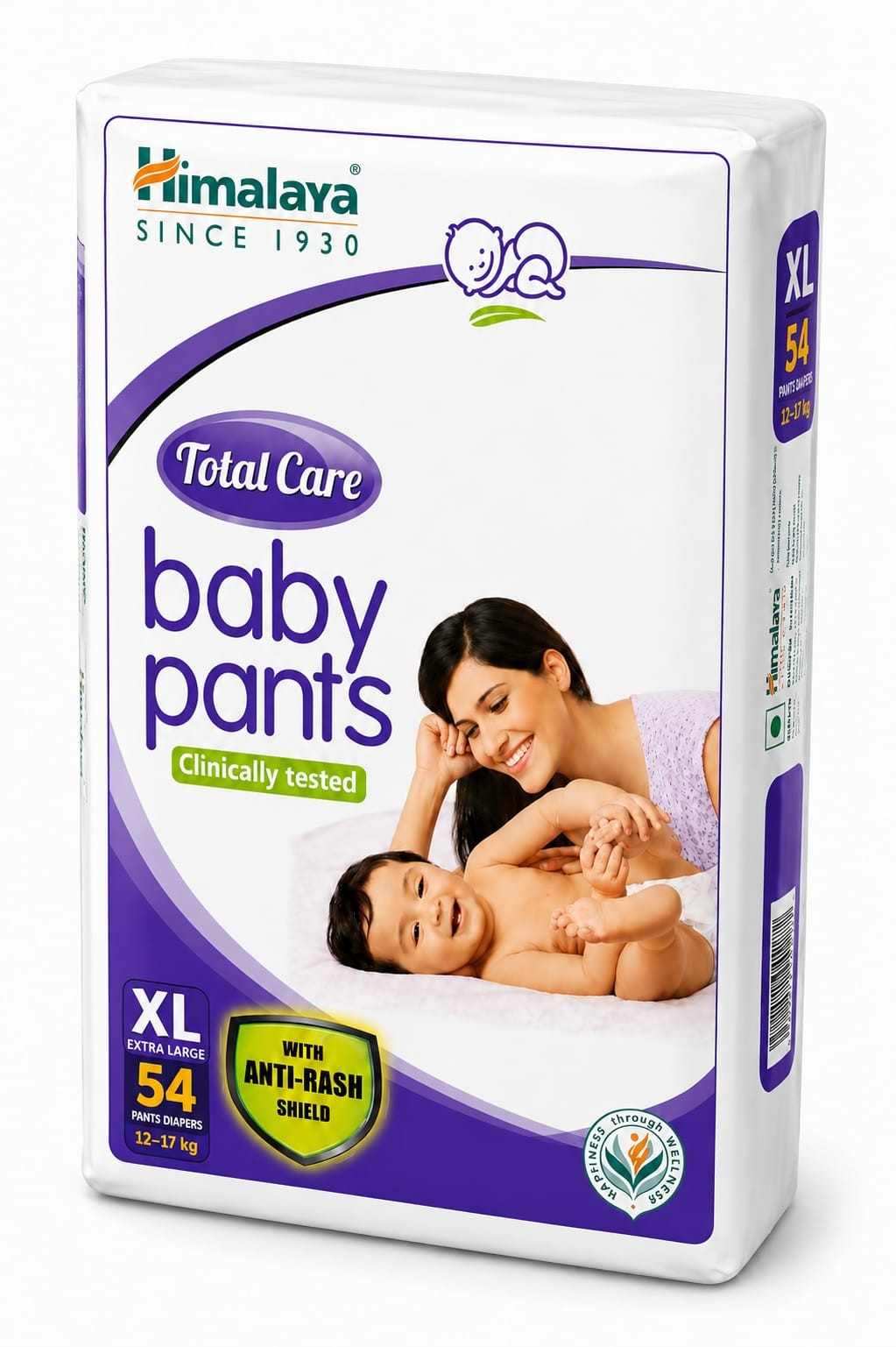 Himalaya Total Care Baby Pants Diaper | Size XL (extra large) 54 Count | Pack of 1