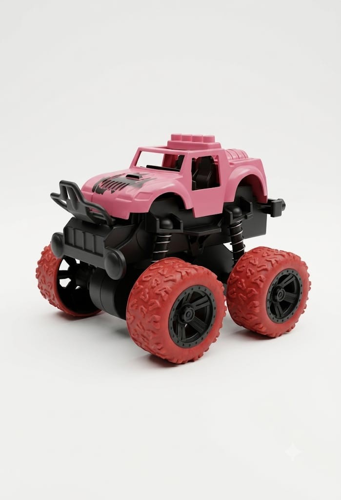 Kids' Friction-Powered Monster Truck Toy | Stunt Car with Big Tires | Durable Toy for Boys & Girls