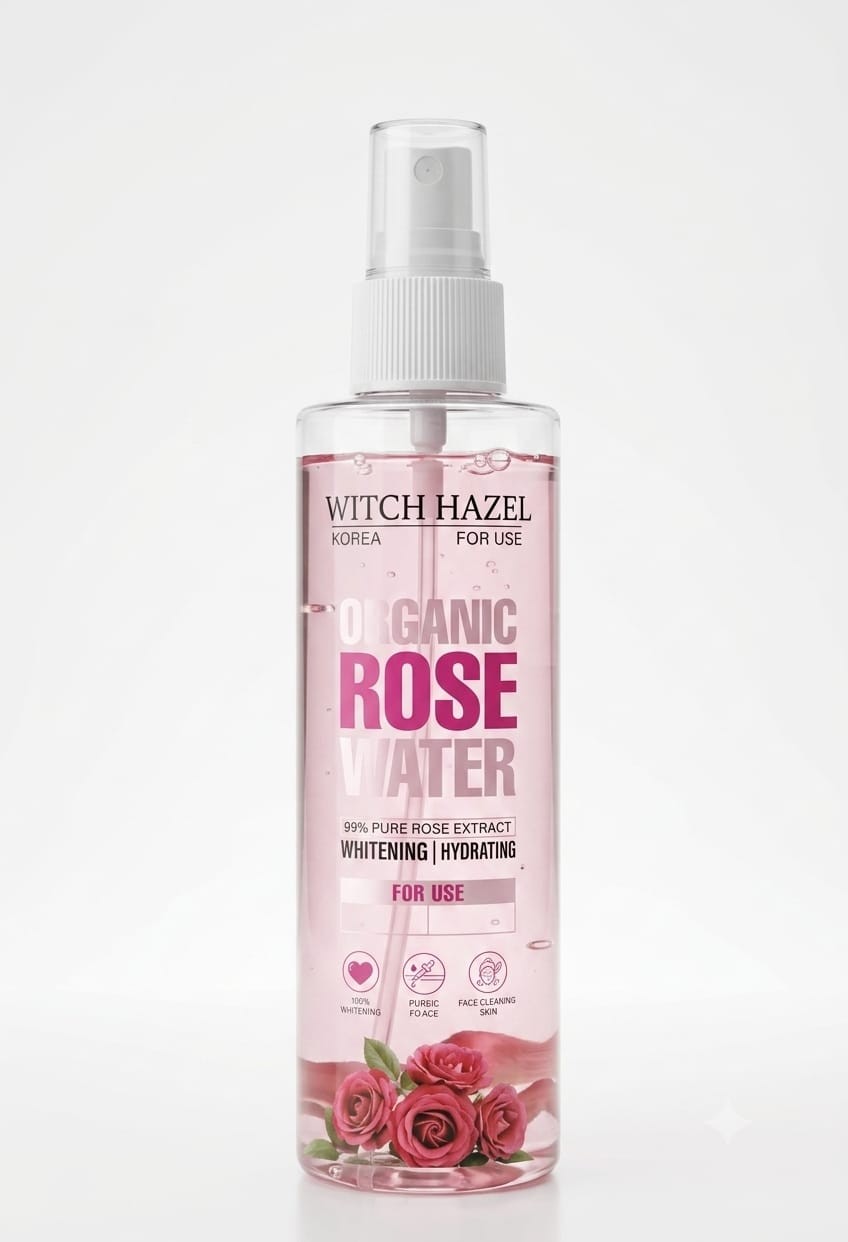 Winyfred Organic Rose Water Spray | 100% Pure Extract | Hydrating, Brightening & Pore Tightening