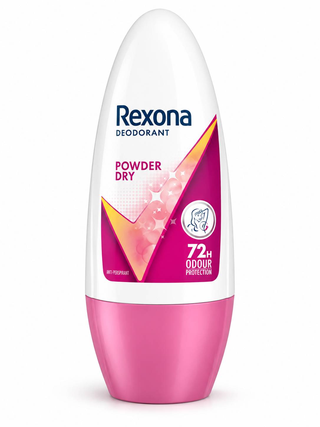 Rexona Powder Dry Underarm Roll-On Deodorant for Women72 Hours Long-Lasting Odour Protection