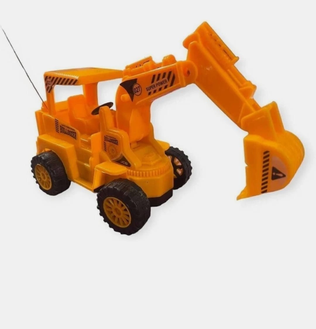 Remote Control JCB Excavator Toy for Kids, Battery Operated Construction Vehicle with Wired Remote