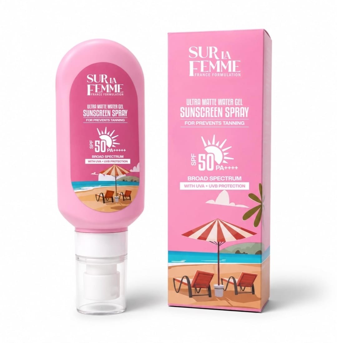 Ultra Matte Water Gel Sunscreen Spray SPF 50 PA++++ (FRANCE formula) Quick Absorbing