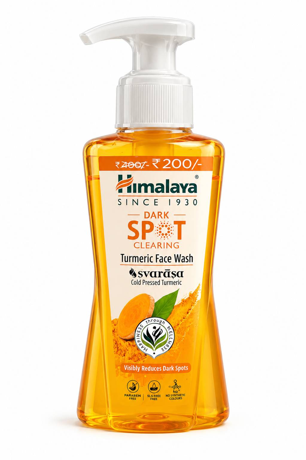 Himalaya Dark Spot Clearing Turmeric Face Wash 200ml Clinically Tested | Soap Free