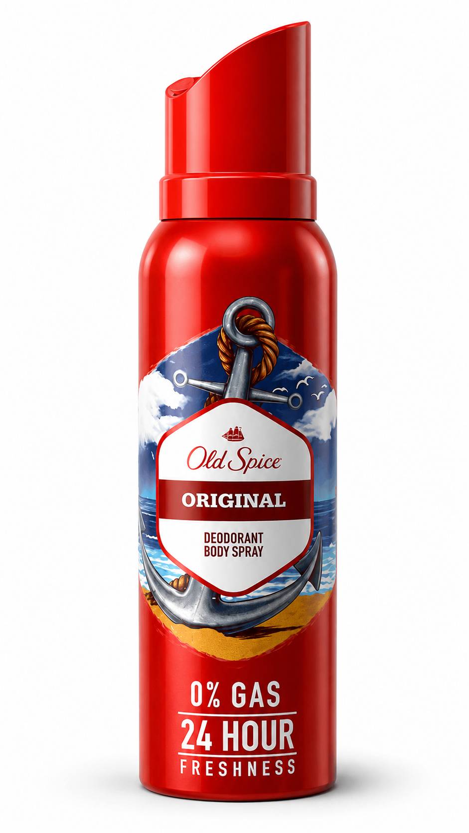 Old Spice Amber No Gas 24 hour Long Lasting Freshness Deodorant Perfume Body Spray For Men, 140ml