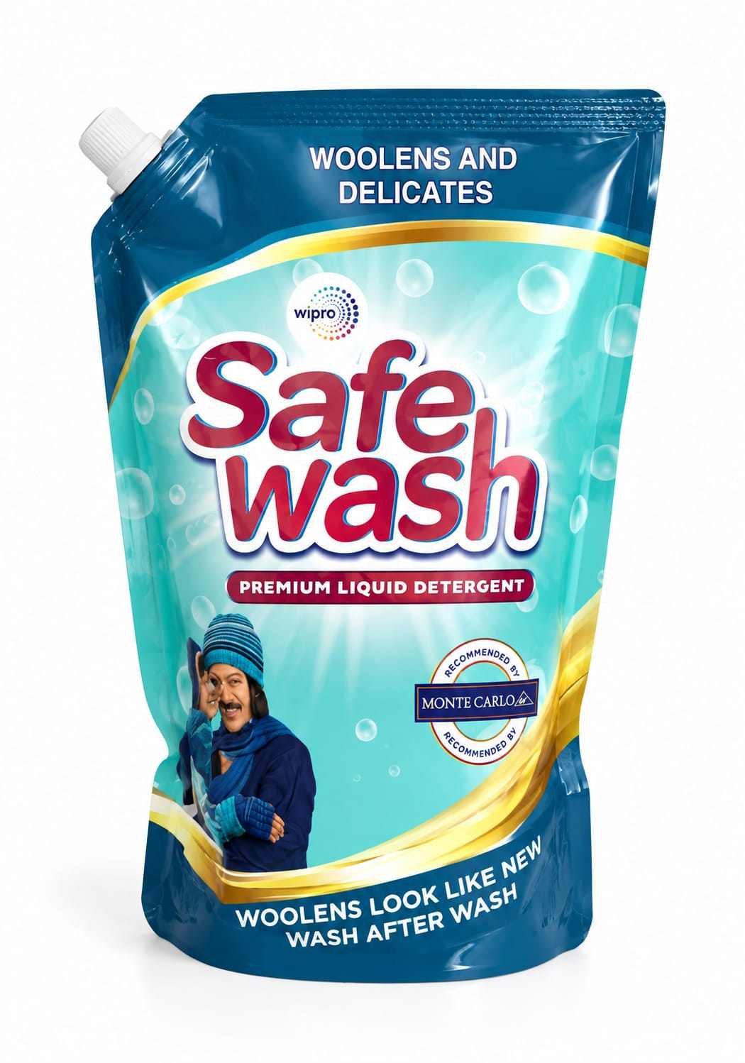 Safewash Premium Liquid Detergent 1L for Woolens and Delicates with Active Fabric Conditioners