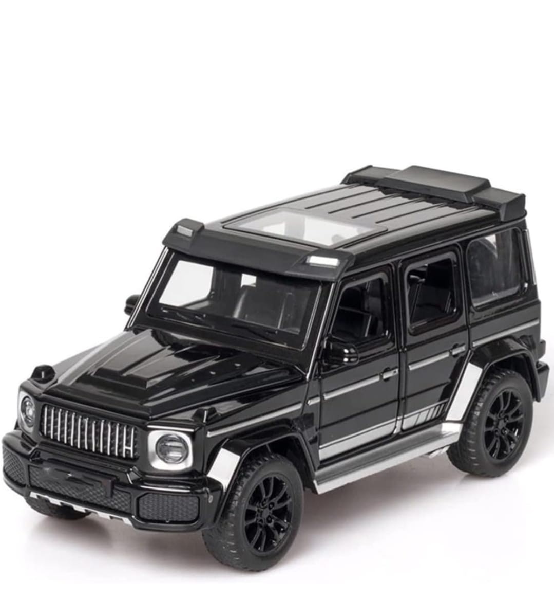 Scale G Wagon Toy Car for Kids Diecast Model Metal Toy Cars with Light Sound Pull Back Openable Door
