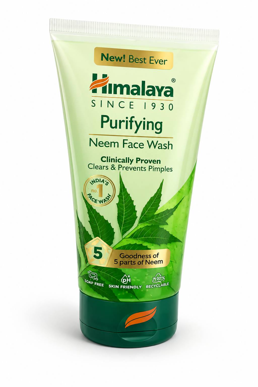 Himalaya Purifying Neem Face Wash, 150 ml Best for Acne Prone Skin | Eliminates Pimples