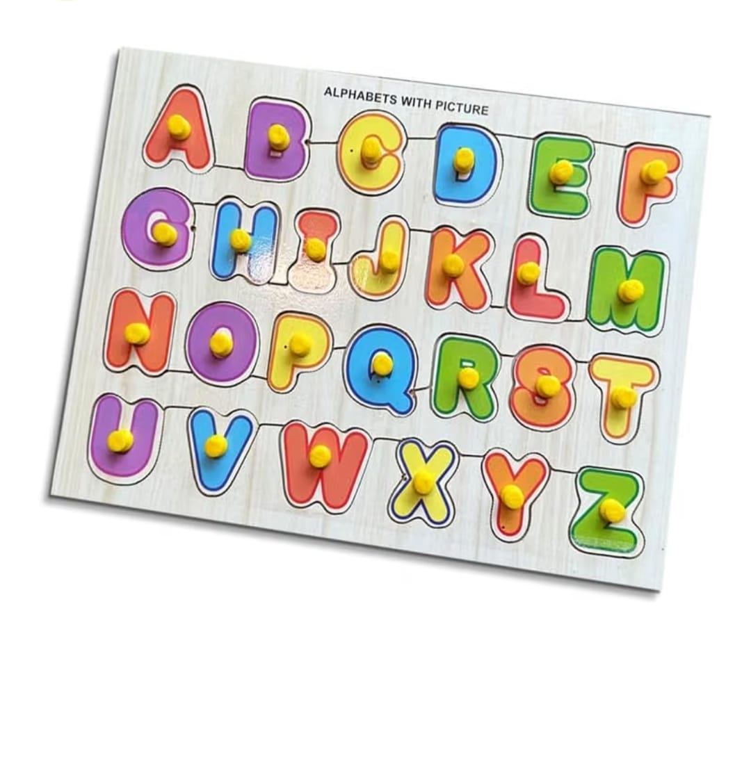 Colorful Wooden Puzzle Set | Montessori Learning Educational Toy Board for Kids