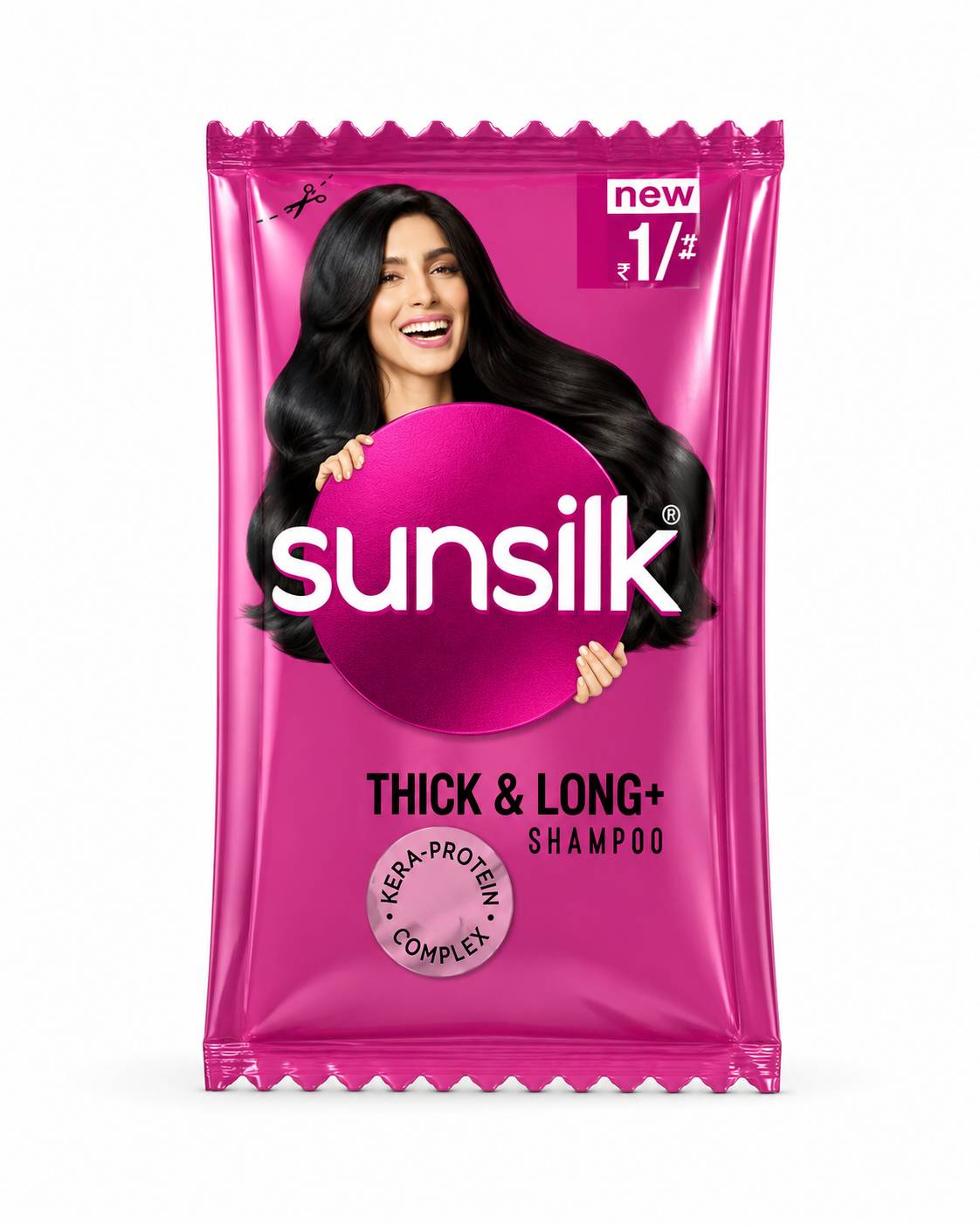 SUNSILK THICK & LONG SHAMPOO SACHEt pack of 10